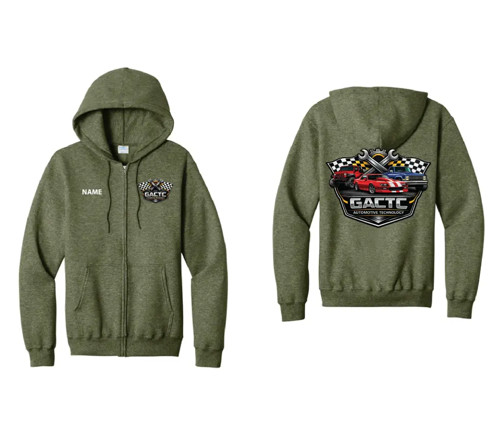 2026 GACTC Auto Tech Full-zip Hooded Sweatshirt
