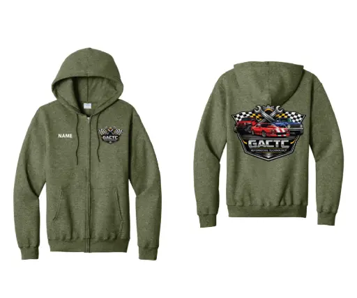 2026 GACTC Auto Tech Full-zip Hooded Sweatshirt